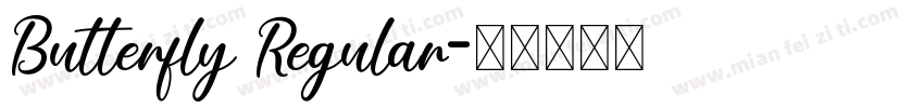 Butterfly Regular字体转换